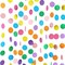 5pcs Colorful Paper Garland Party Decorations Circle Dots Hanging Rainbow Decorations for Birthday Wedding Baby Shower Classroom Candyland Streamers Party Supplies (66ft)